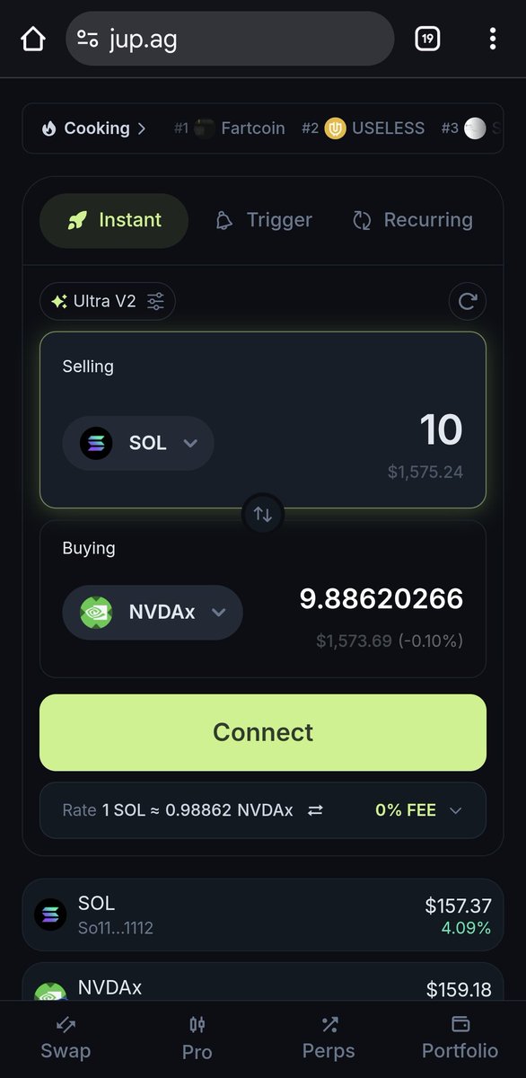 xStocks на солана чейне 🫡

Никакого kyc. Финансовый мир стремительно меняется