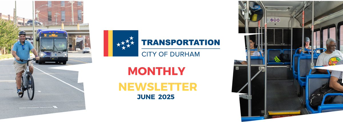 Here's a recap of this month's newsletter.

The City of Durham's Transportation Department is committed to enhancing travel experiences. Join us for the Eno River Festival on July 4-5, celebrating local culture with live music and food trucks. Our recent City budget approval