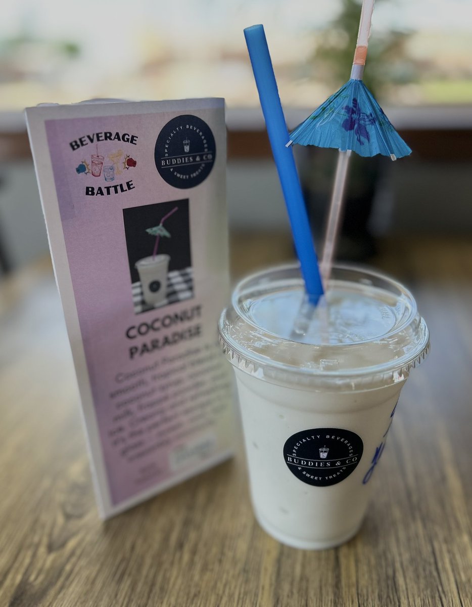 bv_journal's tweet photo. Today is the final day to vote in the Beverage Battle, hosted by the @BVAChamber. Local businesses created signature drinks for the community to enjoy. Pictured is 'Coconut Paradise' by Buddies &amp; Co.

Visit https://t.co/EGTB7SNiid for a list of participating businesses. https://t.co/XKWs40dacK