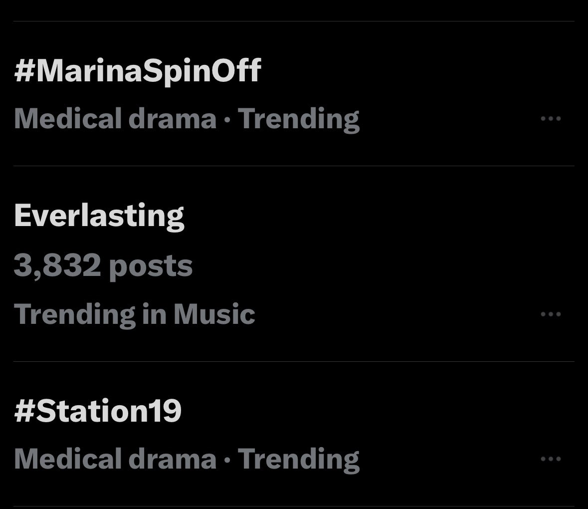 Oh today’s a good day!!! #marinaSpinoff and #Station19 trending on a random Monday!!! This fandom rocks! I miss Maya and Carina!
