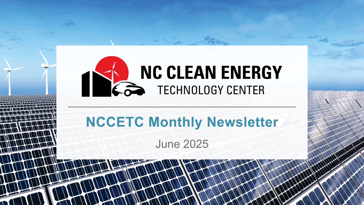Our June 2025 newsletter is now available! This month's edition includes a survey report about community perspectives on solar and wind development, an introduction to new NCCETC staff members, and more! Read the full newsletter at icont.ac/514bL