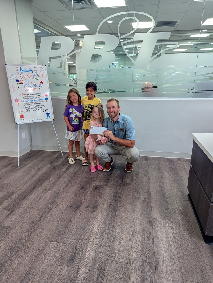 Peoples Bank &amp; Trust Employees raised $520 for Bree's Gift by making a donation to wear blue jeans to work. This nonprofit organization, created to commemorate the life of Bree Johnley aids qualified families seeking adoptions with funding to secure and complete their adoption.