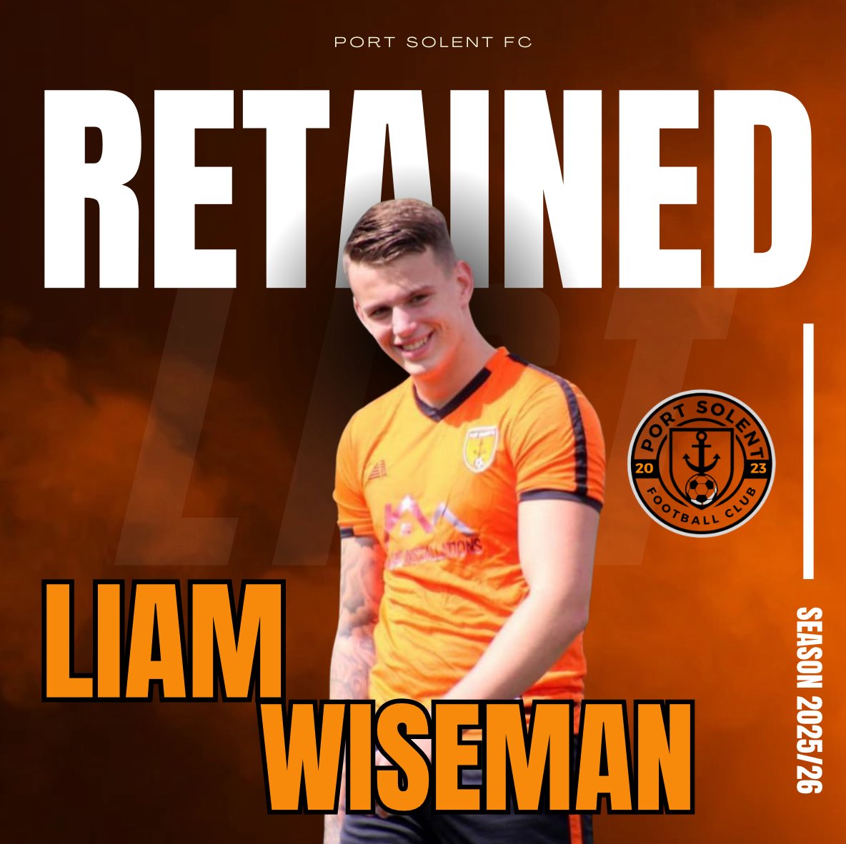 🚨LIAM WISEMAN SIGNS ON THE DOTTED LINE

FOLLOWING AN IMPRESSIVE SEASON, LIAM HAS BEGUN TO DEMONSTRATE HIS TRUE POTENTIAL. IN JUST HIS SECOND SEASON, HE HAS ACHIEVED 10 GOALS AND SEVERAL ASSISTS, HIGHLIGHTING THE PROMISING FUTURE THAT LIES AHEAD FOR BOTH HIM AND THE SOLENT. ⚓️🧡