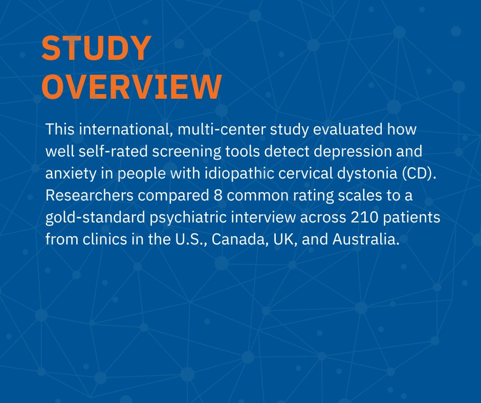 FixelInstitute's tweet image. Dr. Irene Malaty and an international team of researchers set out to improve mental health screening for people with cervical dystonia. 🧠💬 See what they discovered—click the link to learn more: sciencedirect.com/science/articl…