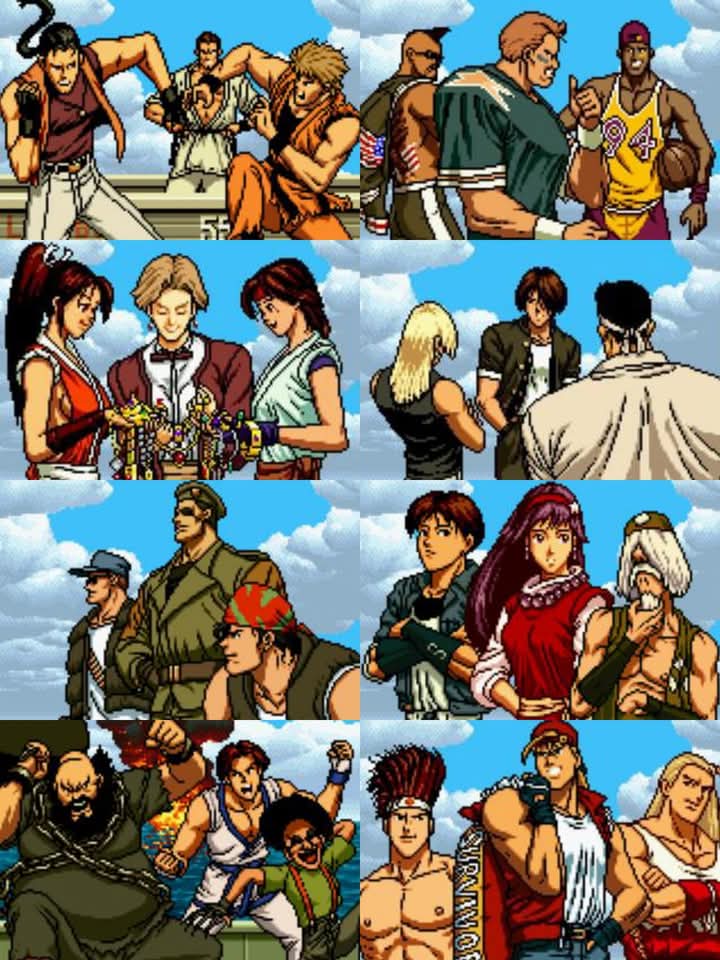 viuvasdokof's tweet image. The King of Fighters '94: All endings

#KOF94 #SNK