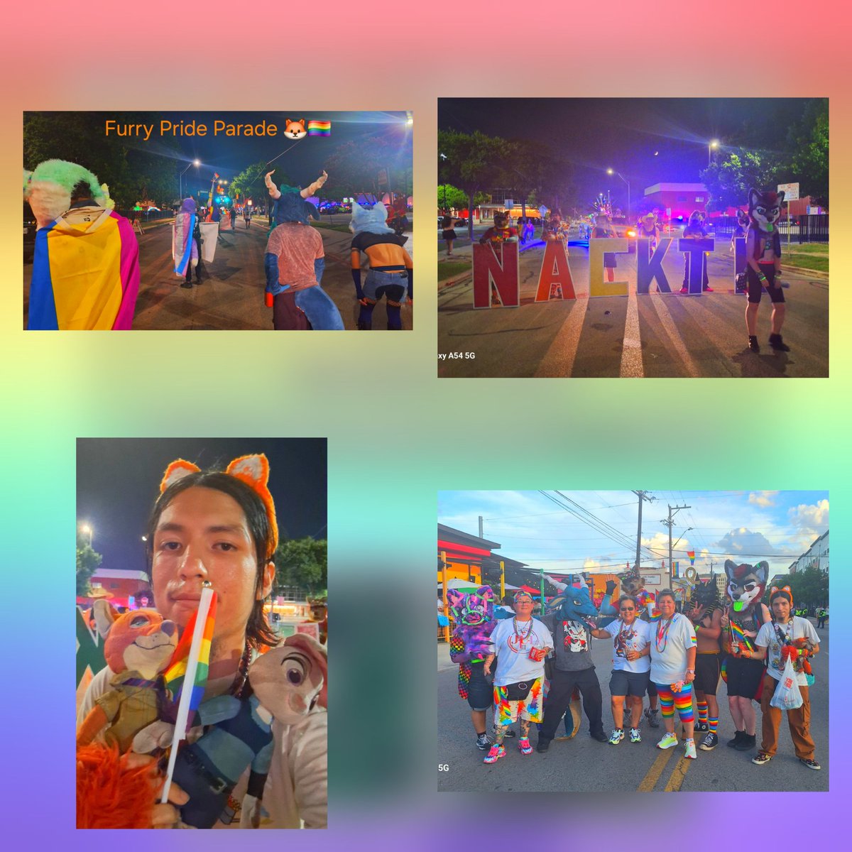2 days ago. Is a lot of Fun over to Pride with my Furry Friends 🦊🏳️‍🌈
Happy Pride Month.
<a href="/moshypxnk/">Moshy🏳️‍⚧️</a> <a href="/The_J_Man1/">Venn (@ACFI Charity Staff)</a> <a href="/mattaldana2021/">Matthew 🐾 🔜 ACFI 2025</a> <a href="/AnpuPup/">Anubis Pup</a> <a href="/RCFurryEvents/">River City Furry Events</a>
#rivercityfurryevents #rcfe #furry #furryfandom #fursuit #furrytexas #pride #sanantoniopride #rainbow #zootopia