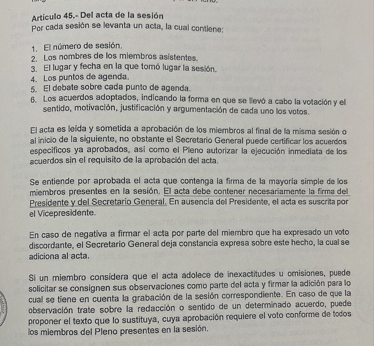 En acta que revela <a href="/PanoramaPTV/">Panorama</a> se observan firmas de miembros de la JNJ, pero no se encuentra la firma de la secretaria general, quien por entonces era María Díaz Revilla. 

La semana pasada alertamos en <a href="/ideeleradio/">Ideeleradio</a> de situación, por lo que la omisión de firma haría nulo el