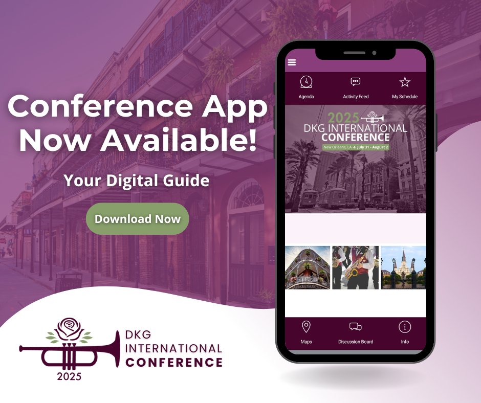 🎉The DKG International Conference App is live NOW!!
🎉For the best conference experience, be sure to get your app downloaded and ready today! 🎉🥳🔥