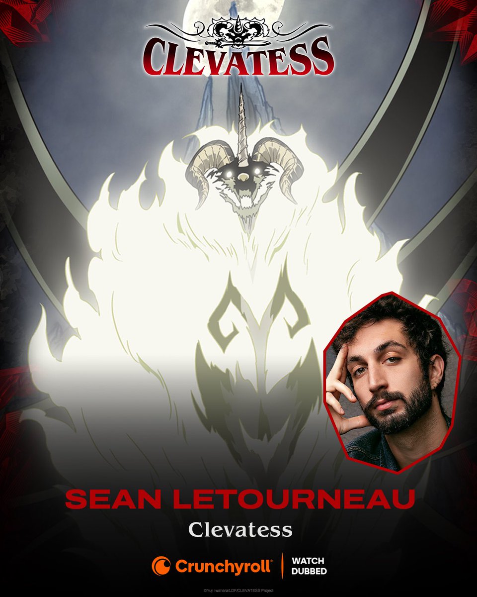 “If the world was born from chaos then..” 

I am honored to announce I am the voice of the one and only Clevatess in #Clevatess 

I’m so awestruck and grateful to <a href="/jadbsaxton/">Jad Saxton 🗯️♎️💗</a> for this immense opportunity. 

I hope I do this dark beast justice. Catch us Wednesday on <a href="/Crunchyroll/">Crunchyroll</a>