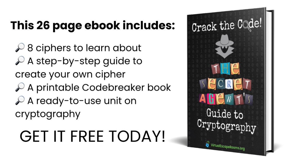 🔒🕵️ Crack the code like a secret agent with this 26-page ebook! 

Learn about ciphers, create your own, and get a printable Codebreaker book. 

📘A ready-to-use unit on cryptography included! 

Download your free copy by visiting this link ⬇️ f.mtr.cool/jxkelutsxz #EduSky