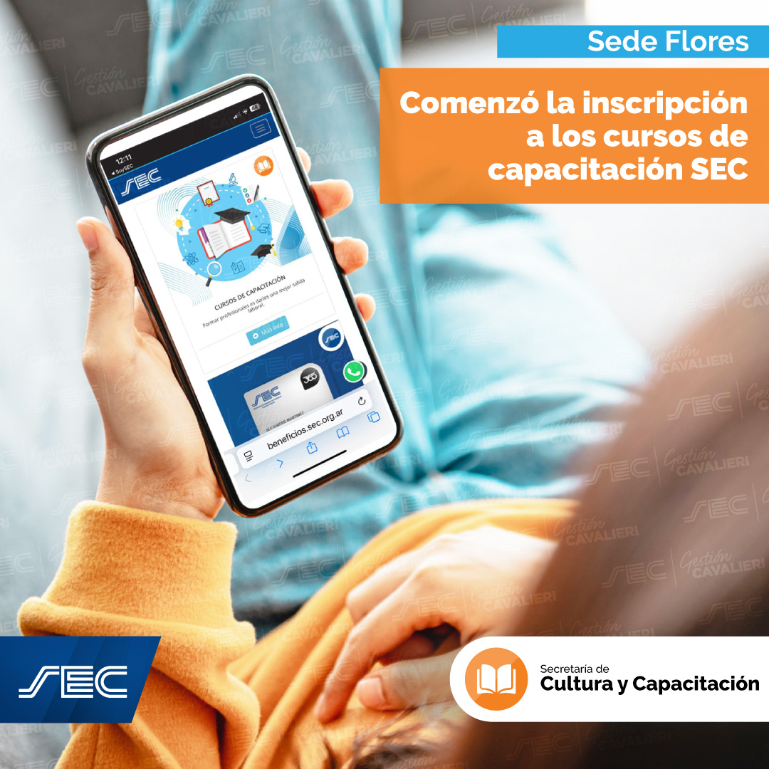 Inscribite a los cursos de Cultura y Capacitación📚‼️

✅Desde el SEC - Capital Federal, a través de nuestra Secretaría de Cultura y Capacitación, que coordina el cro. Roberto Serrao, te invitamos a inscribirte a los Cursos de Capacitación.
👉🏻 beneficios.sec.org.ar/CursosDeCapaci….

 #SoySEC