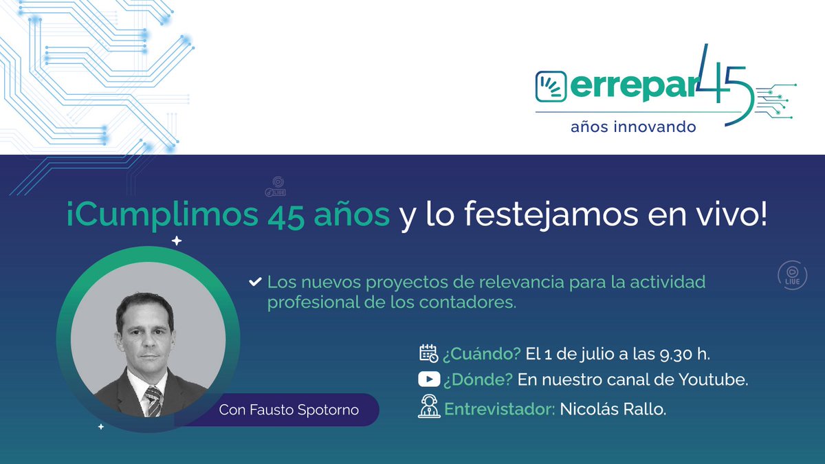 No te lo pierdas‼️
Mañana en nuestro canal de YouTube 
<a href="/fspotorno/">Fausto Spotorno</a> hablará de IVA simple y Ganancias simplificado 🚨
⏰ 9:30