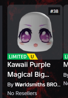 <a href="/FantasyUGC/">Skybloom Kingdom UGC</a> i got it! tysm for cute face and cool skull mask🔥