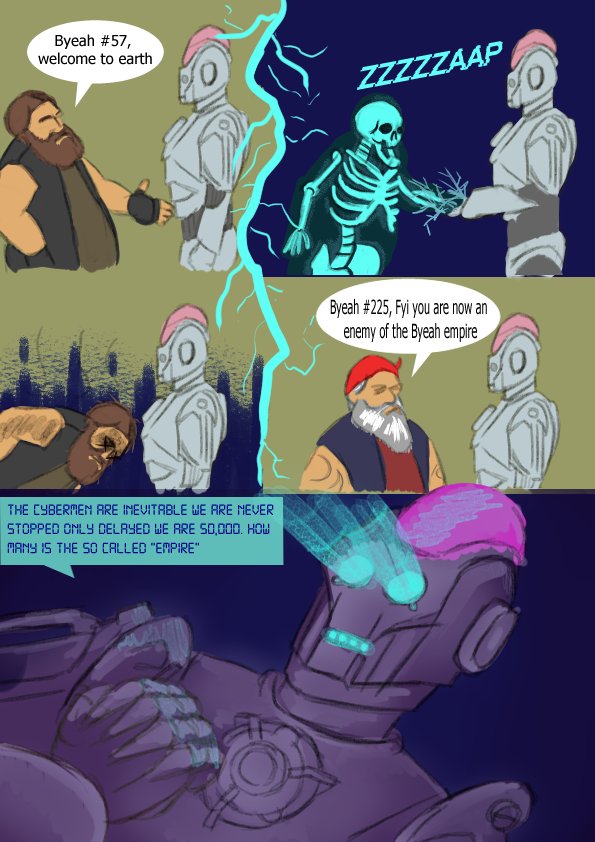 JermaPost's tweet photo. "CyberByeah" a Jerma x Doctor Who comic https://t.co/A24K1vTqEE