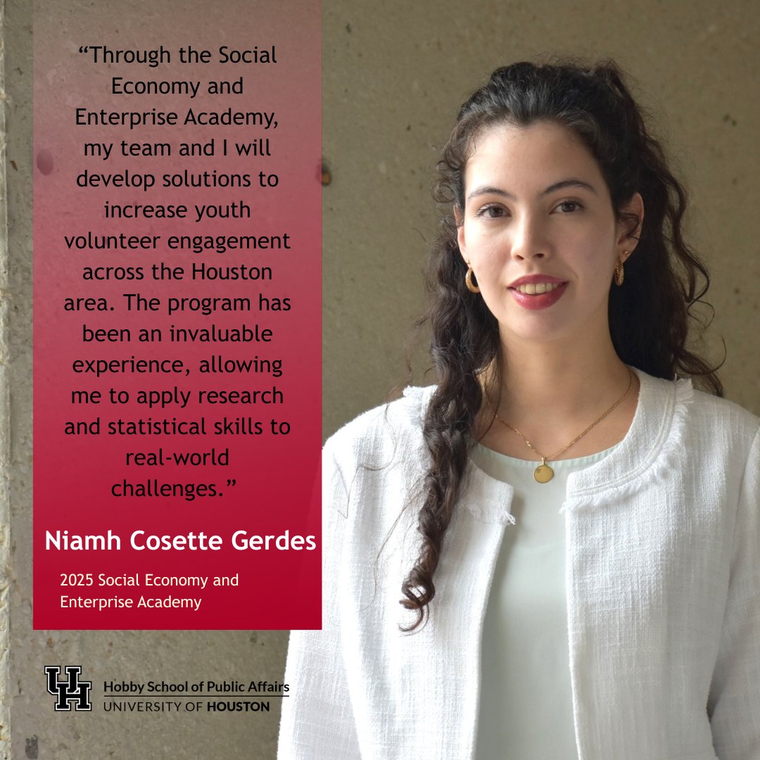 Hobby School of Public Affairs (@hobbyschooluh) on Twitter photo Social Economy and Enterprise Academy interns are working this summer with nonprofits on research and data analysis projects. Master of Public Policy candidate Niamh Gerdes hopes to contribute to the volunteer development strategies at the <a href="/RedCrossTXGC/">American Red Cross TX Gulf Coast</a>. Social Economy and Enterprise Academy interns are working this summer with nonprofits on research and data analysis projects. Master of Public Policy candidate Niamh Gerdes hopes to contribute to the volunteer development strategies at the <a href="/RedCrossTXGC/">American Red Cross TX Gulf Coast</a>.