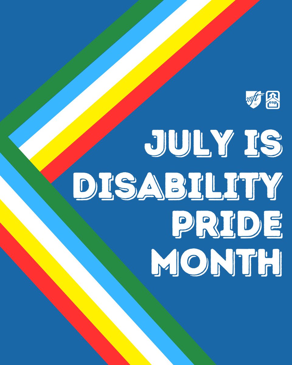 MFELocal59's tweet image. Did you know that July is Disability Pride Month? This month, we're celebrating the monumental contributions of our disabled students and educators.