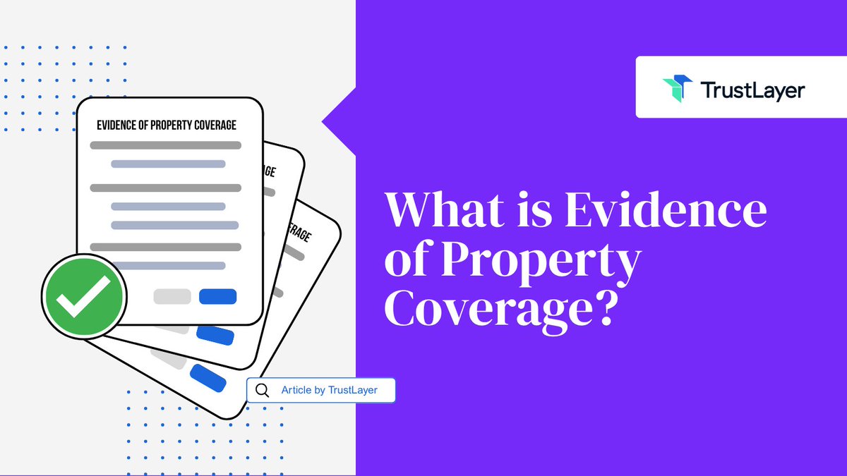 TrustLayerIO's tweet photo. Do you have proof of property coverage? 🏠

It's essential for mortgages, leases &amp; claims.

Know what to look for 👉 https://t.co/aWSfZ3qR5P 

#InsuranceTips #PropertyCoverage https://t.co/6vkgjwe2RH
