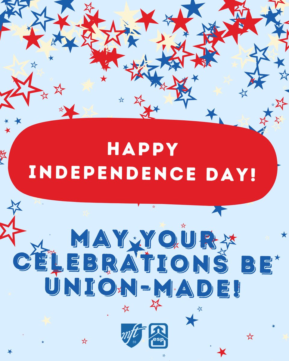 MFELocal59's tweet image. Happy Independence Day! May your celebrations be fun, safe, and union-made.