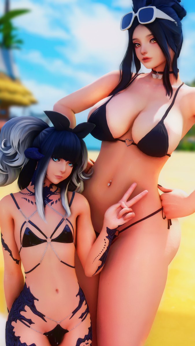 more friends on the beach this time with <a href="/Is_aLizzy/">Izzy 🔞</a>
