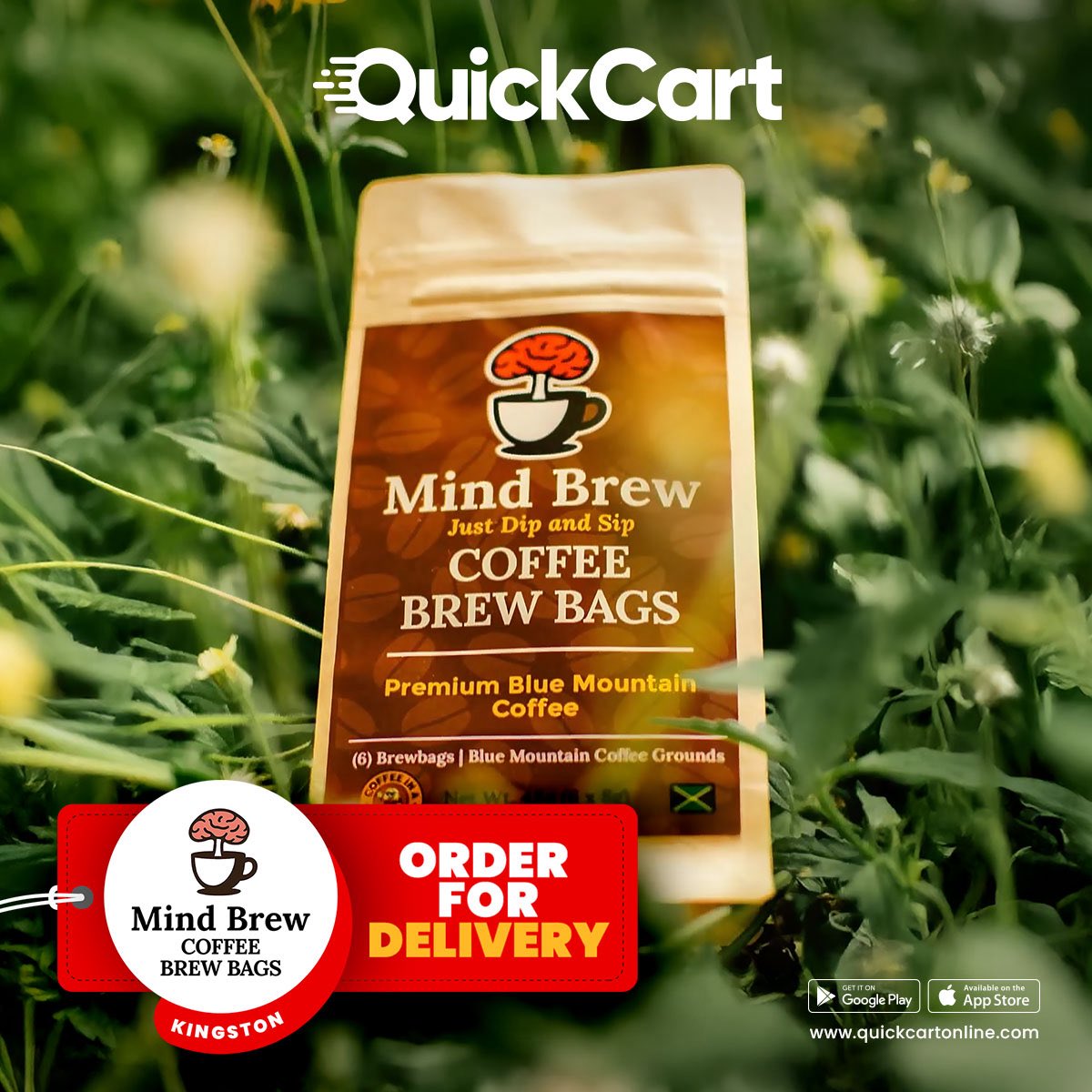 Jamaica’s Realest Brew-in-a-Bag – Now Delivered! 🇯🇲☕ @mindrebrewja brings you 100% Blue Mountain Coffee that’s just too good to miss. Simply add hot water and enjoy pure greatness! 😋

Order now at quickcartonline.com or on the QuickCart app – find us in the Grocery section.