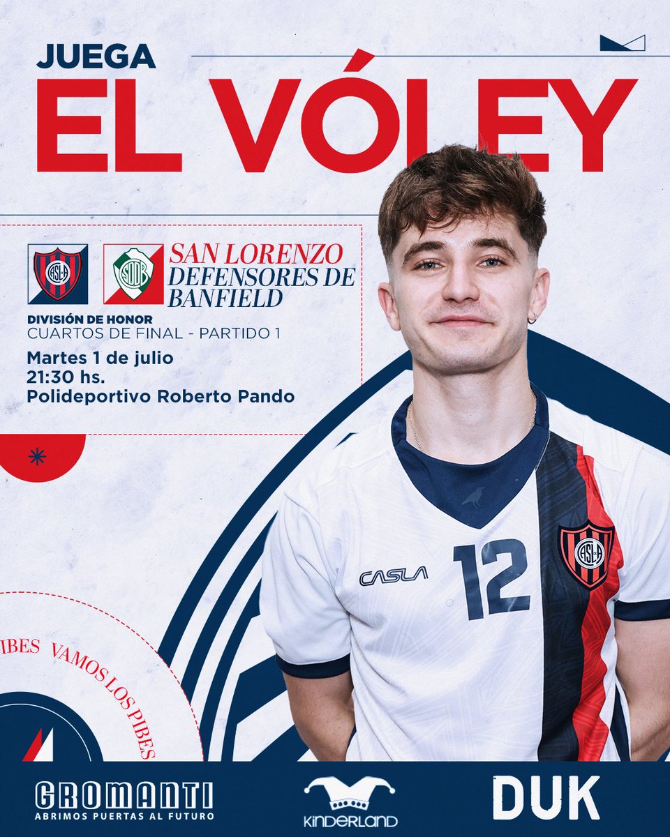 CASLAMatadores's tweet photo. 💪 ¡VAMOS LOS MATADORES! 

Desde las 21:30, #SanLorenzo jugará 🆚 Defensores de Banfield, por el primer partido de los cuartos de final de la División de Honor, en Boedo. 

📍J. Mármol 1715 

▪️Popular: gratis para socios/as
▪️Platea socios/as: $2000
▪️Platea invitado/as: $3000 https://t.co/61qqaaZ1Hp