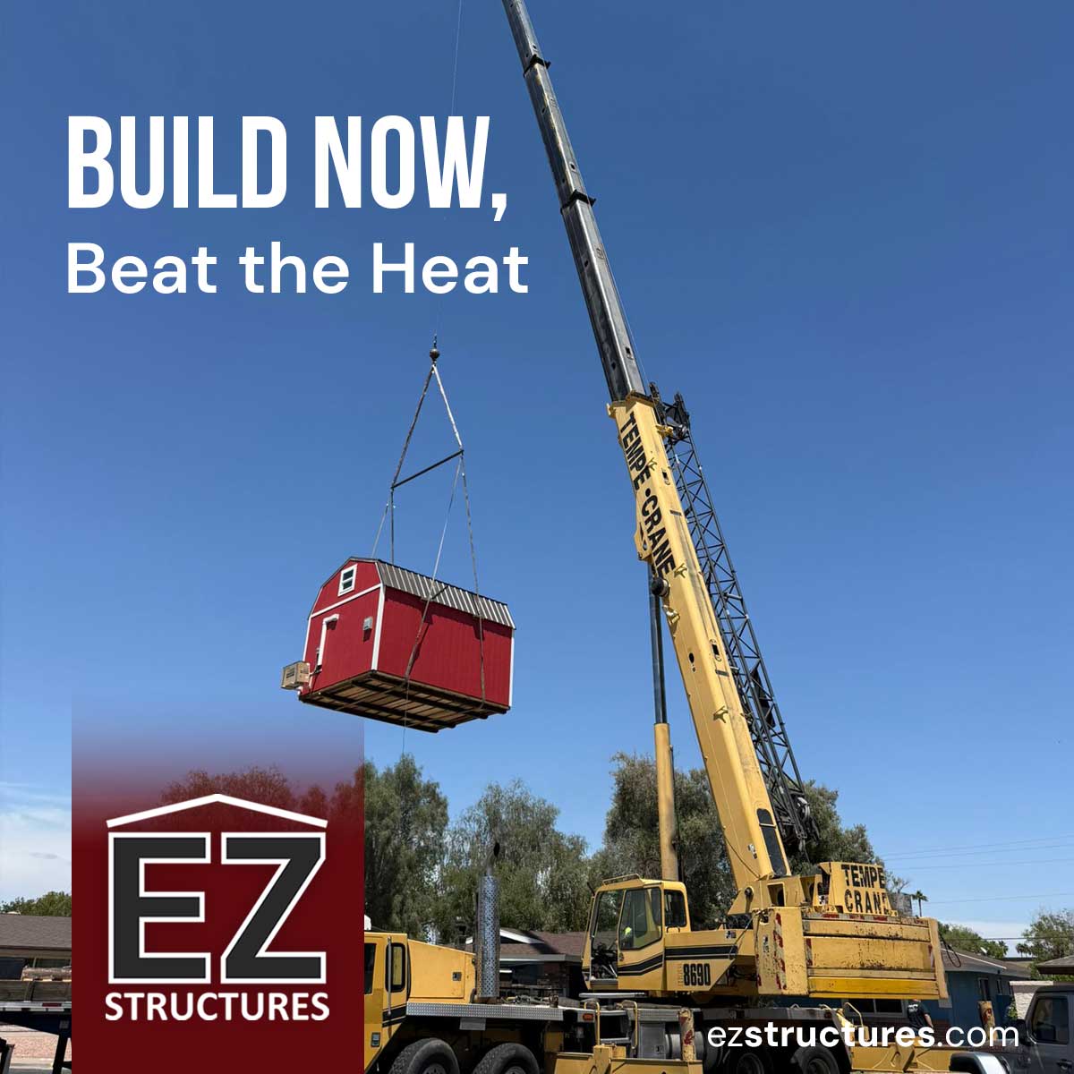 EZCasaGrande's tweet image. Avoid monsoon delays by starting your build now! ☀️ On-site construction = faster turnaround. 

🔗 zurl.co/Fwm8O 

#AZWeatherTips #OnSiteBuild #premierportablebuildings #storage #garage #storagebuilding