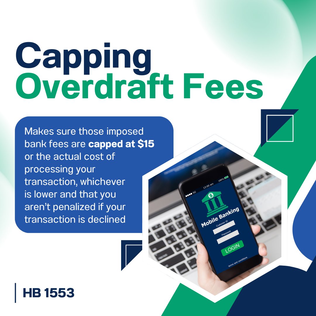 The Protecting Your Accounts Act passed the PA House and heads to the Senate.

It caps overdraft fees at $15 or the true processing cost—whichever's less—and bans penalties for declined transactions.

Real relief for working families.

#HB1553 #BankFees #ConsumerProtection