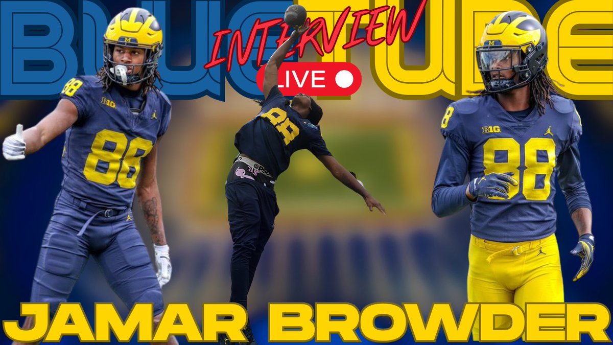 MaizeMadMan's tweet photo. LIVE tonight @ 7 pm w/Michigan Freshman WR @JamarBrowder #DONOTMISSIT
https://t.co/QyuYdpM5t9 https://t.co/Xhk3JVGcxy
