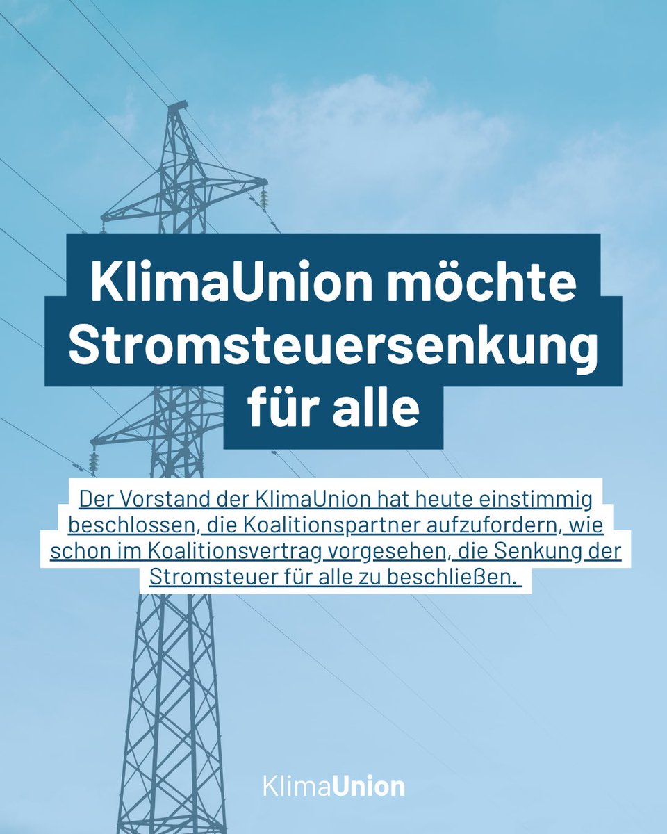 Stromsteuer:
Konzertierte Kritik am Stopp der Absenkung. Aus Union und SPD kommt vereinte Kritik an der aufgeschobenen Absenkung der Stromsteuer.

Hier geht es zum gesamten Artikel von Horand Knaup: table.media/berlin/news/30…