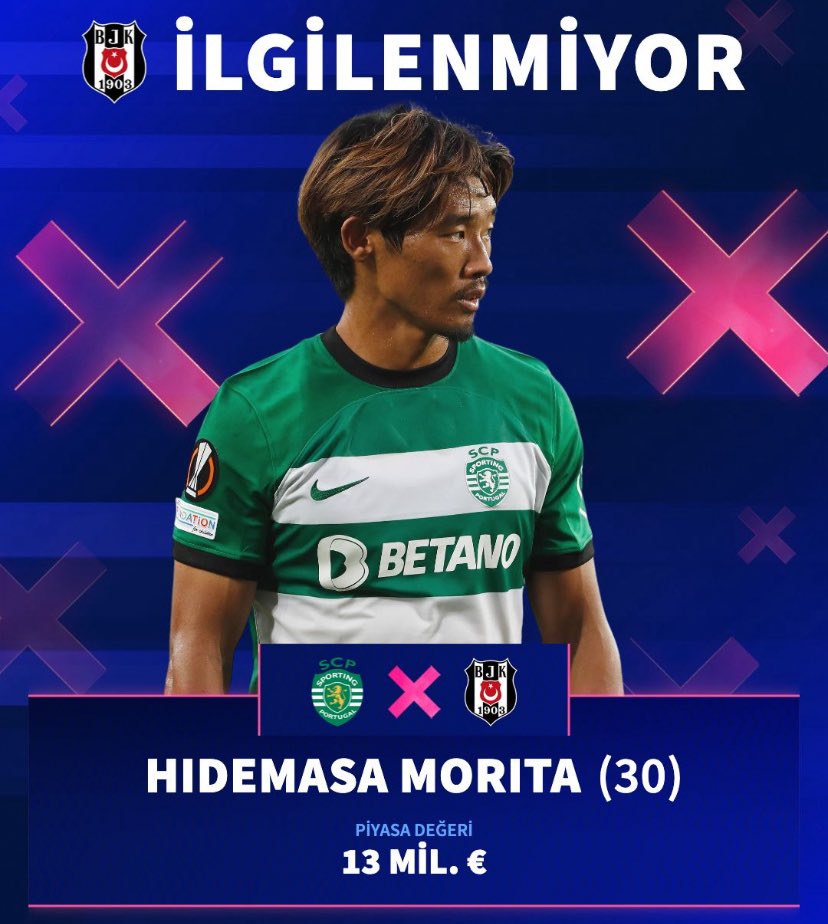 ozatasinan7's tweet photo. #serdal Adı Beşiktaş ile geçen Hidemasa Morita Türkiye’ye gelmeyi düşünmüyor. https://t.co/GPD9jHwTC0