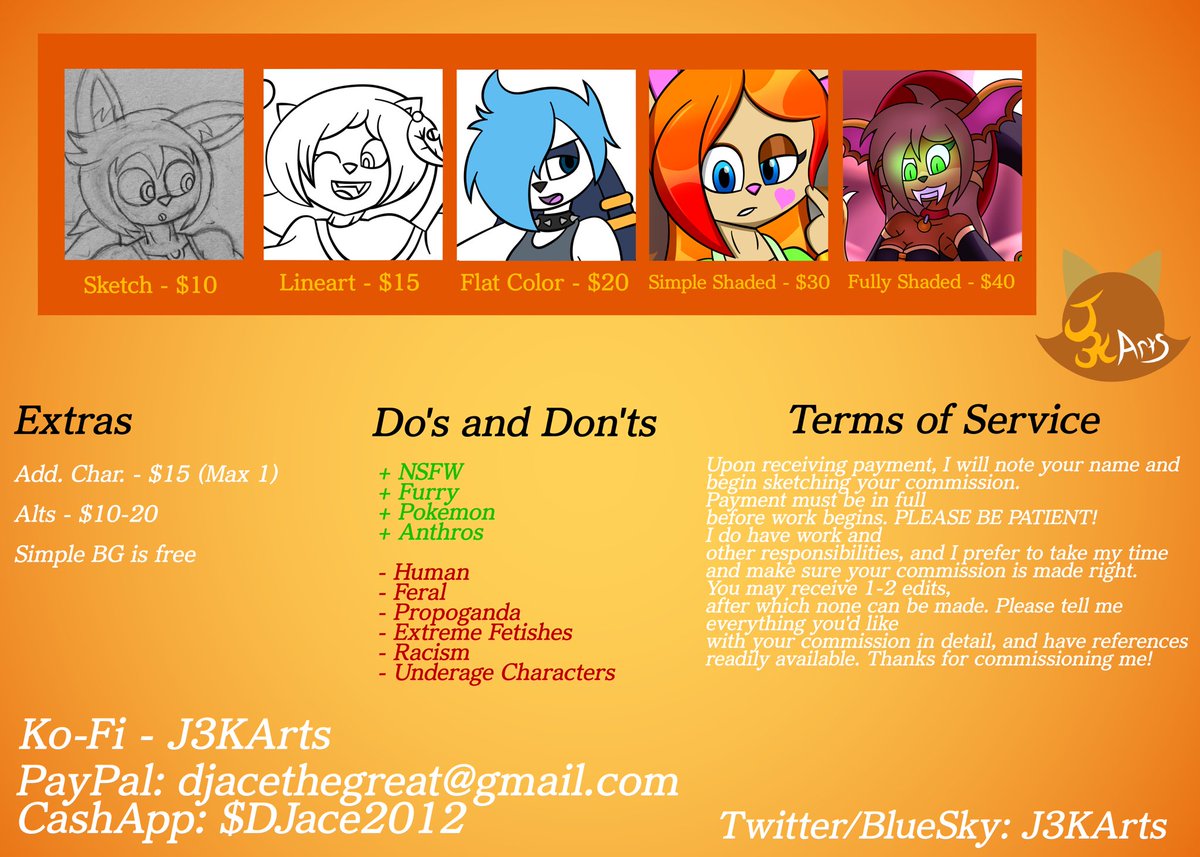 Heya peeps, I've finally got c0mms open! I'm in an emergency atm: rent's due on July 10th and I won't get paid on time. I need at least $250 to cover it!

DMs are open if you want one, please share and support!