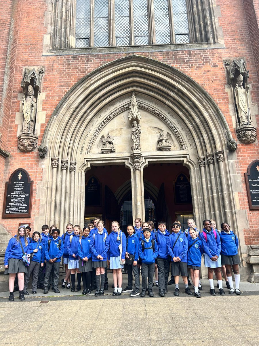 St Mary's Wednesbury (@smcpwednesbury) on Twitter photo Year 6 had a brilliant visit to St Chadβs Cathedral βͺοΈ last week!
They explored its history π°, spoke with parishioners about faith π and took part in Mass βοΈ.
They represented our school beautifully! ππ
#Year6 #StChads #CatholicLife <a href="/StChadsBirm/">St Chad's Cathedral</a> <a href="/StJohnBoscoCA/">St John Bosco Catholic Academy</a> Year 6 had a brilliant visit to St Chadβs Cathedral βͺοΈ last week!
They explored its history π°, spoke with parishioners about faith π and took part in Mass βοΈ.
They represented our school beautifully! ππ
#Year6 #StChads #CatholicLife <a href="/StChadsBirm/">St Chad's Cathedral</a> <a href="/StJohnBoscoCA/">St John Bosco Catholic Academy</a>
