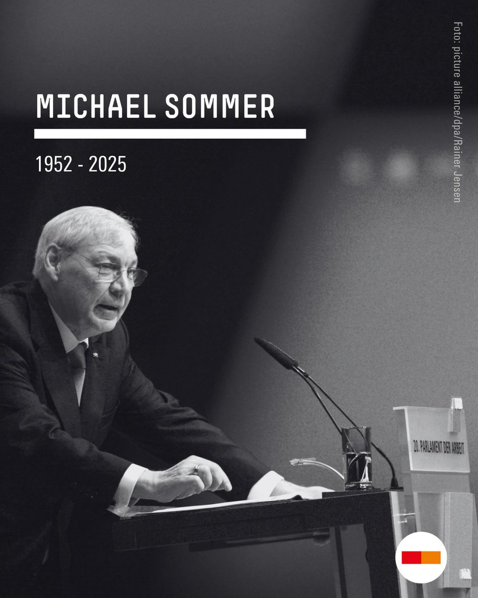 boeckler_de's tweet image. Michael Sommer ist in der vergangenen Nacht im Alter von 73 Jahren gestorben. Wir trauern um den ehemaligen Vorsitzenden unseres Vorstands und unseren einstigen Stipendiaten. Wir verlieren ein geschätztes Mitglied unserer Stiftungsfamilie. Unser Mitgefühl gilt seinen Angehörigen.