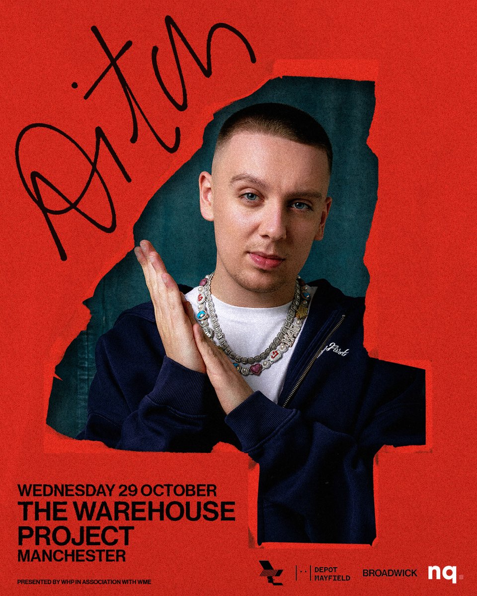 OfficialAitch's tweet image. The Warehouse Project Manchester. 29th October.

Only UK headline show this year. Pre-sale hits tomorrow 10AM.

Pre-register now on the AAA Pass for the best chance of pre-sale tickets. 

👉 aitch.planet.fans