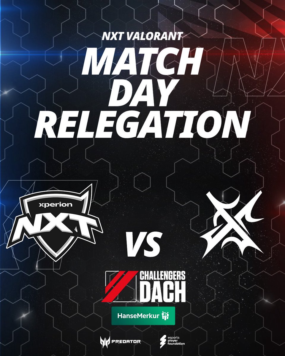 XPERION NXT (@xperion_nxt) on Twitter photo Unsere Zielsetzung? Glasklar:
Der Klassenerhalt in DACH! 🔥
Ab 21:00 Uhr geht es gegen <a href="/XplosionEU/">Xplosion</a> ins Rennen im Upper Bracket der Relegation. Können wir unsere Dominanz im Upper Bracket weiter beibehalten?
🎙️ <a href="/Headshinsky/">Headshinsky 🎙</a> & <a href="/Fragstube/">Max 'Fragstube' W.</a>
📺 twitch.tv/valorantleague… Unsere Zielsetzung? Glasklar:
Der Klassenerhalt in DACH! 🔥
Ab 21:00 Uhr geht es gegen <a href="/XplosionEU/">Xplosion</a> ins Rennen im Upper Bracket der Relegation. Können wir unsere Dominanz im Upper Bracket weiter beibehalten?
🎙️ <a href="/Headshinsky/">Headshinsky 🎙</a> & <a href="/Fragstube/">Max 'Fragstube' W.</a>
📺 twitch.tv/valorantleague…