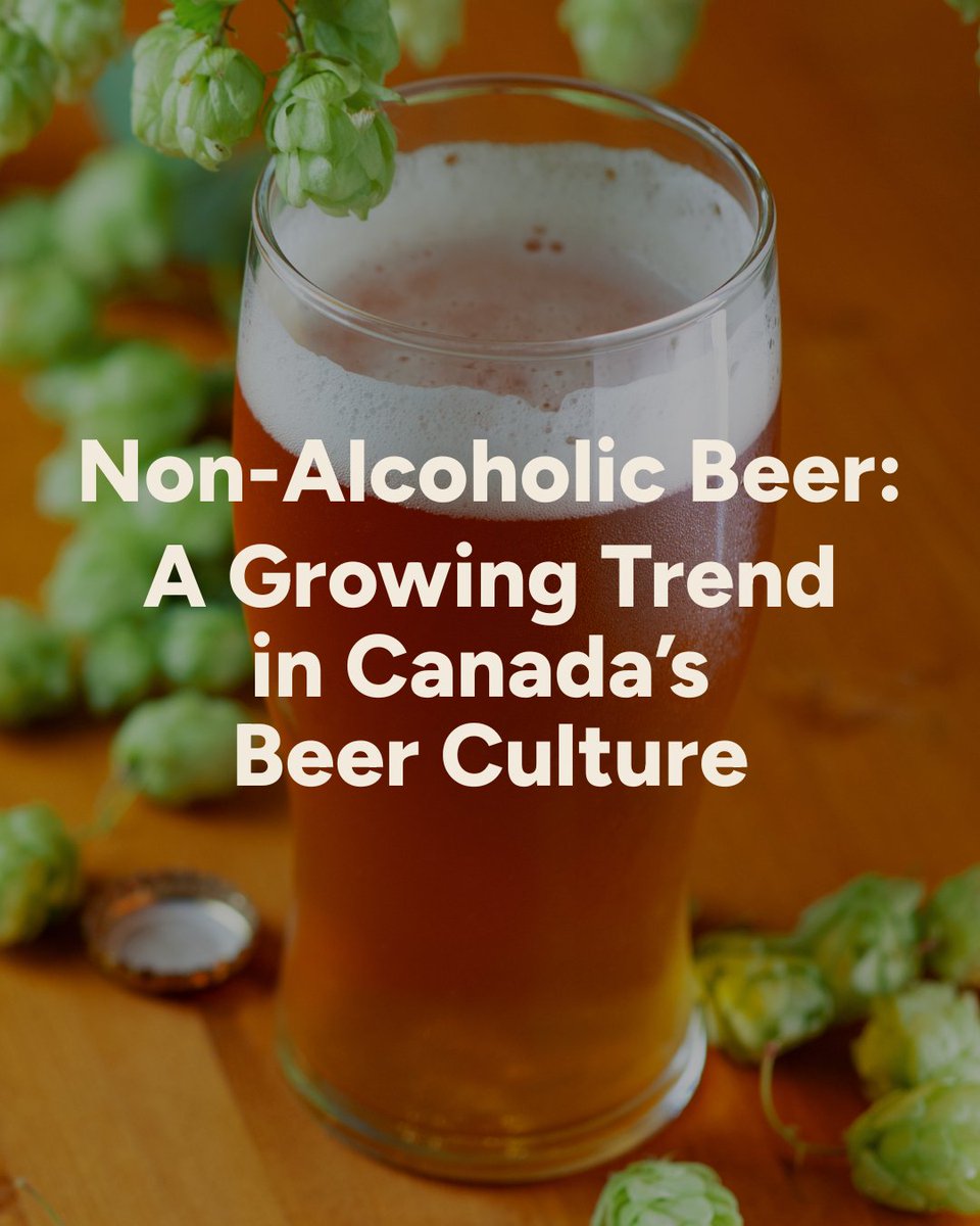 BeerCanada's tweet image. Non-alcoholic beer is no longer niche! Now making up 4.5% of sales, it’s now a key part of Canada’s beer culture. Cheers to Canadian brewers driving innovation!