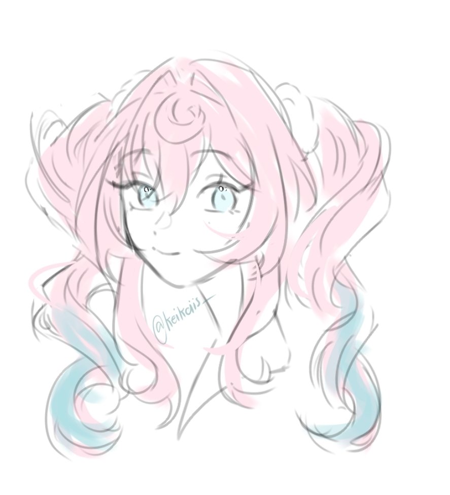 keikeiis_'s tweet image. I want to eat her she looks like cotton candy