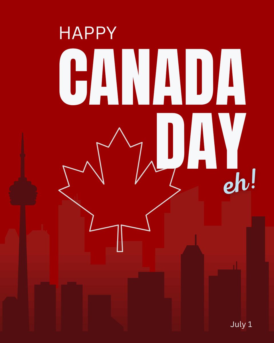 #HappyCanadaDay! 
Please note that our offices will be closed on Tuesday, July 1 in celebration of the holiday. We hope you have a safe and joyful day! #FamilyTime