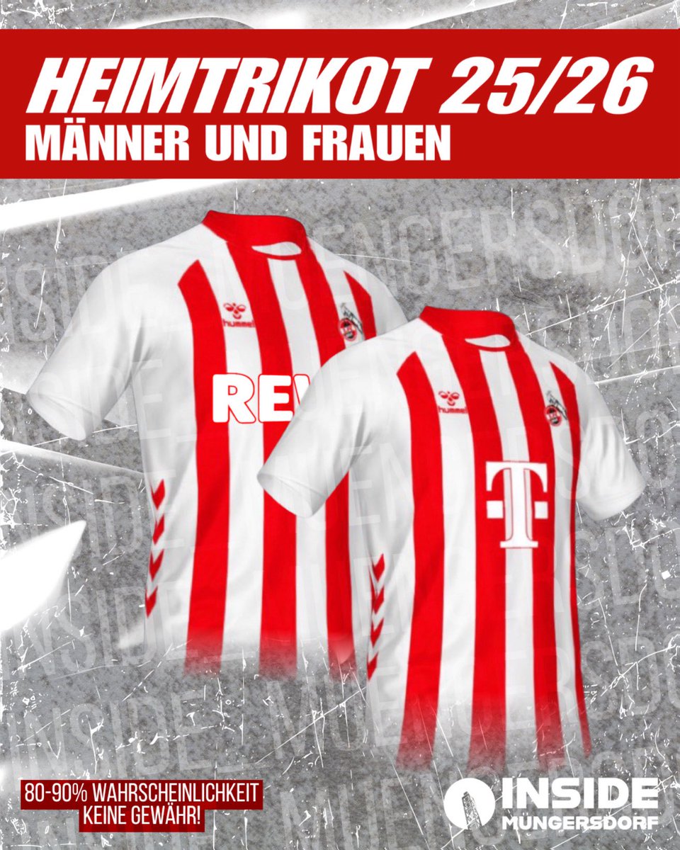 🔴 LEAK | FC-Heimtrikot 2025/26!
Dem Inside Müngersdorf Team wurde dieses Design zugespielt – mit hoher Wahrscheinlichkeit (80–90 %) ist es nah am finalen Trikot! Die Stoffqualität sollsich weiter verbessert haben.

👉 Eure Meinung?

#effzeh #TrikotLeak #1fcköln #Bundesliga