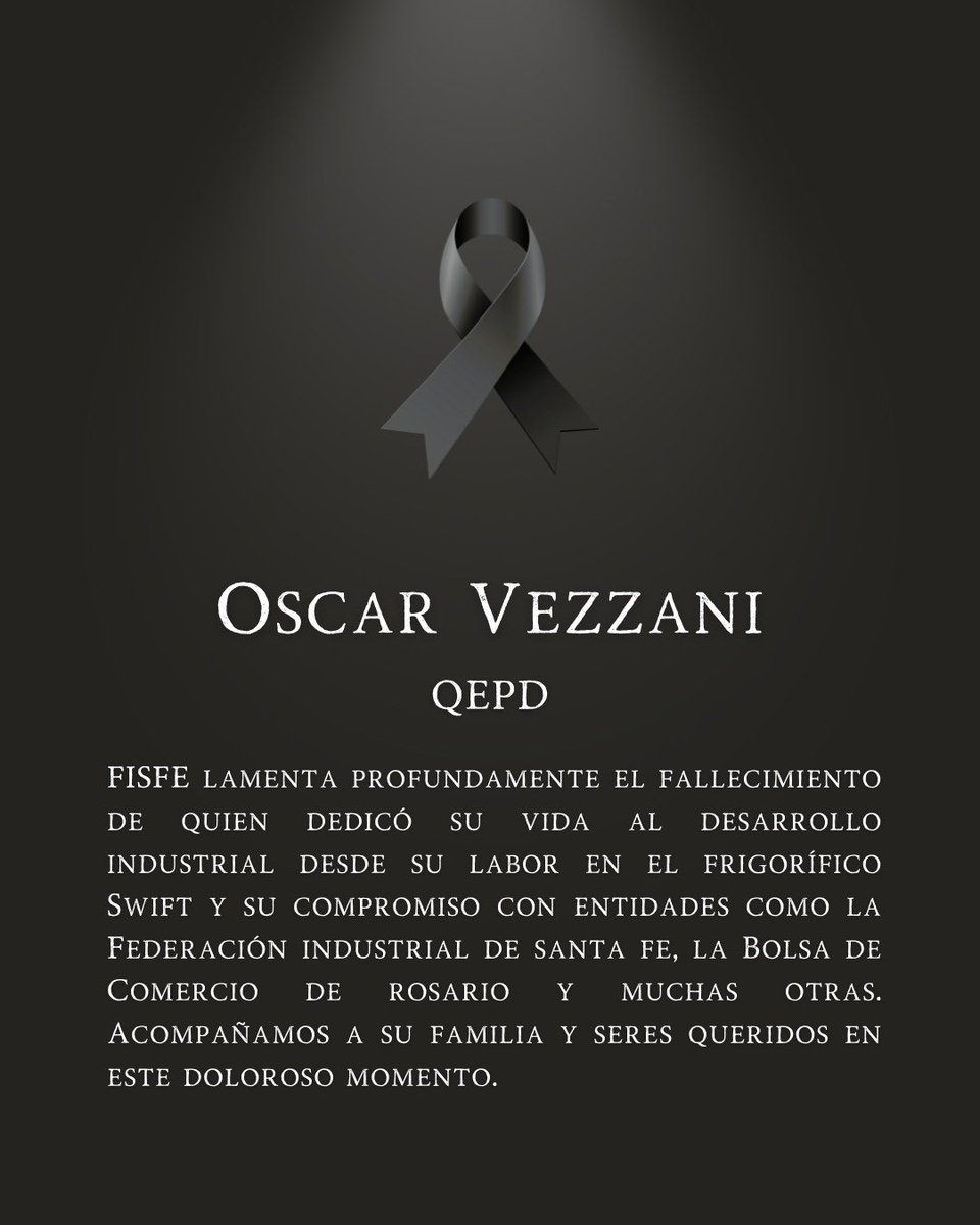 fisfeindustria's tweet photo. Q.E.P.D Oscar Vezzani. https://t.co/8ZxXbUJhYw