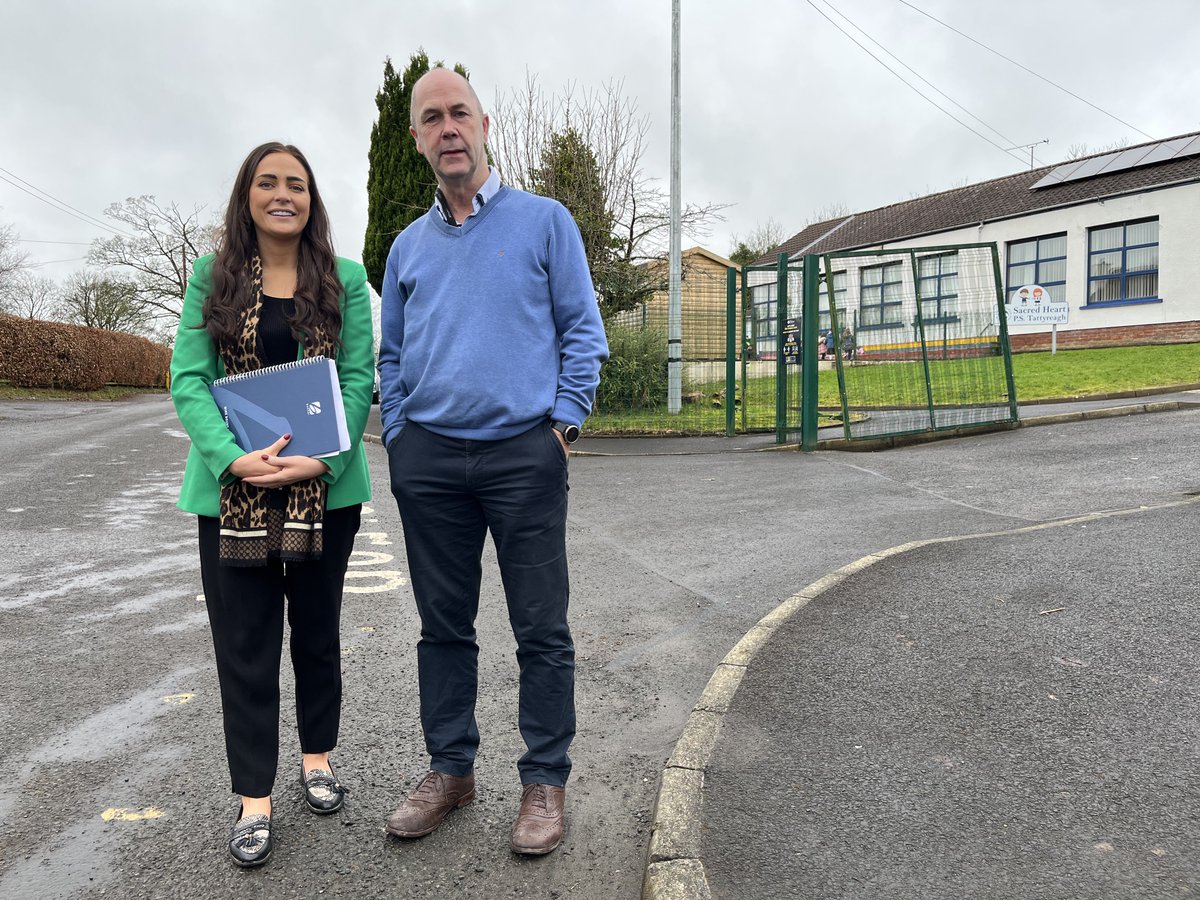 OrfhlaithBegley's tweet image. I welcome that 6 schools in West Tyrone are included in most recent roll out of 20mph zones by Minister Kimmins
- Sacred Heart PS, Tattyreagh
- Gaelscoil na gCrann
- St Caireall’s, Aghyaran
- St Eugene’s PS, Victoria Bridge
- St Mary’s PS, Ballymagorry
- Castlederg High School
