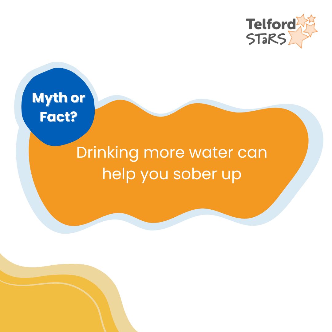 #MythBusterMonday - "Drinking more water can help you sober up"

Water helps with hydration and may help combat some hangover symptoms, but it doesn't sober you up.