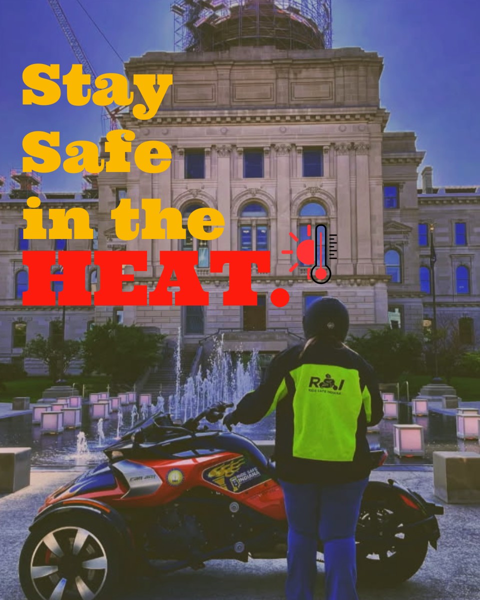 Stay cool, riders! ☀️ Hydrate, wear light gear, take breaks, and ride early or late!

 #RideSafe #HeatSmart #MotorcycleSafety #RideSafendiana