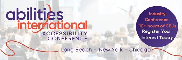 RESNA and Abilities International Conference 2026
Long Beach CA: March 26-27
New York Metro: April 30-May 1
Featuring CEUs, expert sessions, and hands-on assistive tech
Pre-register by June 30 for early bird pricing!
abilities.com/abilities-inte…