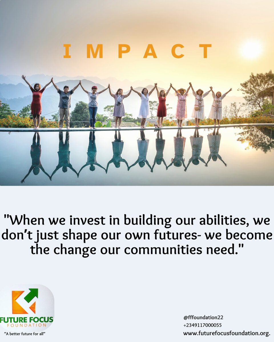 fffoundation22's tweet photo. At Future Focus Foundation, we believe personal growth sparks positive change that strengthens communities. Together, by learning and supporting each other, we can create a brighter, more hopeful future.

#FutureFocusFoundation
#Impactinglives #Empowering #Transformingcommunities https://t.co/0YyMaD1M9A
