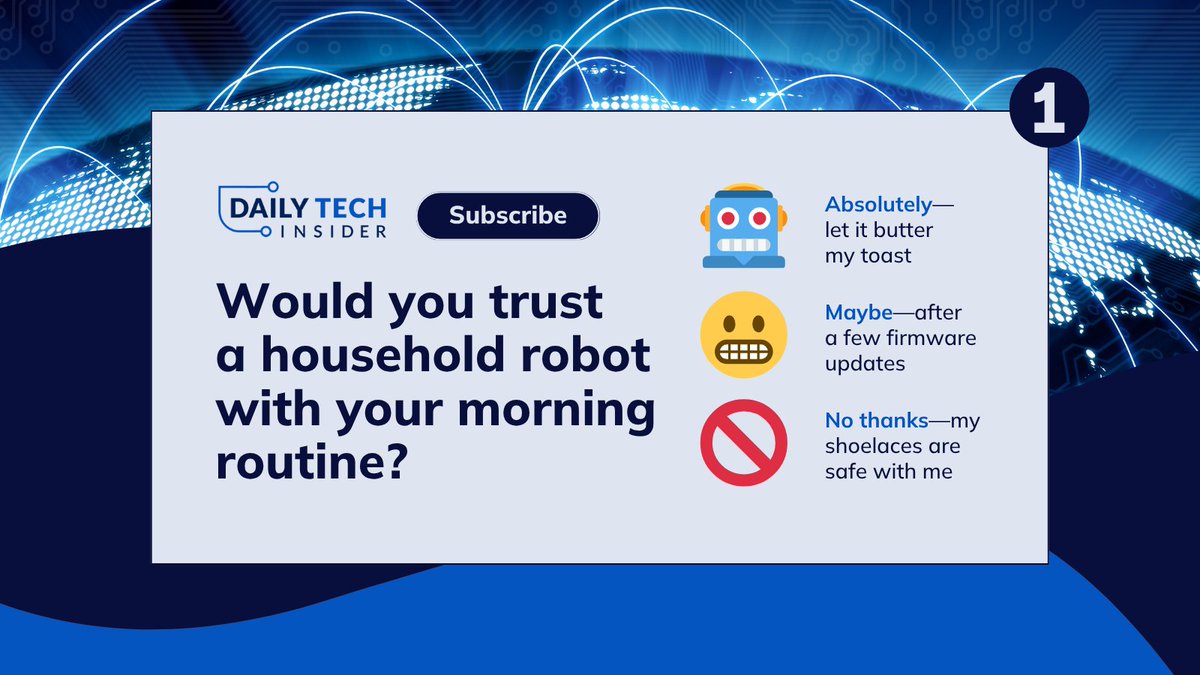 📊 A new day, a new tech debate! What’s your take?

Join a community of curious minds, cast your vote on hot tech topics, and see how your views stack up—all before your second cup of coffee. 

Subscribe here 👉 eweek.com/newsletter/sig…
