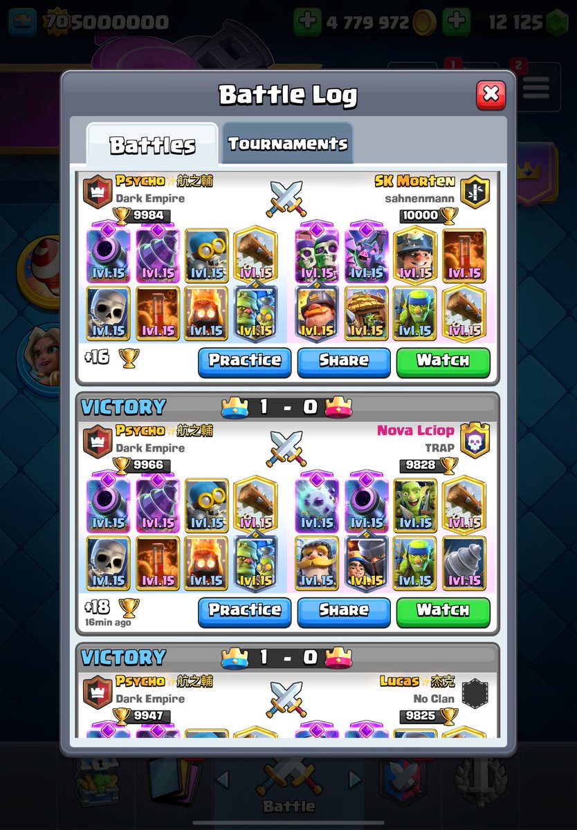 SECOND EVER PLAYER TO REACH 10K TROPHIES @MORTENROYALE ILY