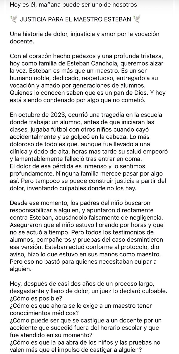 KarenCedeno1101's tweet photo. #JusticiaparaEsteban @Claudiashein que onda ahí con #mariadelpilar exigimos justicia para el profesor Esteban 🤬 https://t.co/BTXTbQ2MDo