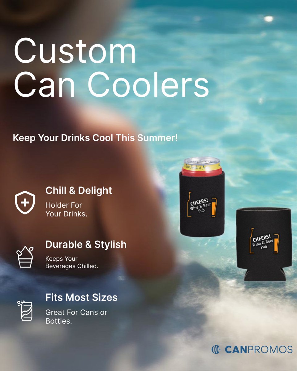 This Custom CAN/BOTTLE Cooler, made from durable neoprene, effectively insulates and keeps your 12 fl. oz. drinks cold. 🍹 Perfect fit for 355 ml cans or 341 ml bottles!
.
.
canpromos.ca/product/custom…

#promotionalproducts
