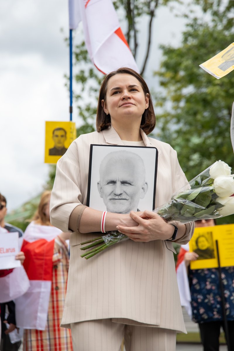 Not just Siarhei. We stand for every political prisoner in Belarus. 
Until each one is free. 🤍❤️🤍